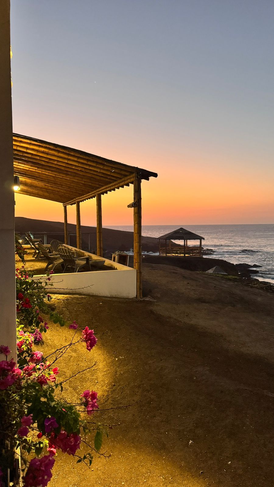 Atardecer en la terraza